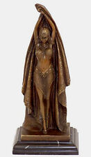 ART DECO TÄNZERIN, ANTINEA in Bronze, signiert D.H. CHIPARUS