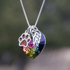 Regenbogen Kristall Herz Engel