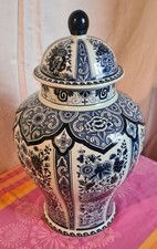 Deckelvase Delft by Boch  ca 36 cm Hoch. 