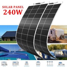 240W Solarmodul Mono Solarpanel Flexibel biegsam 12v Netzunabhängig Wohnwagen