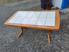 Wohnzimmertisch Kirsche massiv mit Kacheln,ausziehbar
