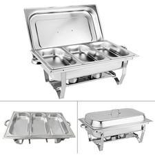 Chafing Dish Speisenwärmer Buffet Bankett Catering Warmhaltebehälter Edelstahl -