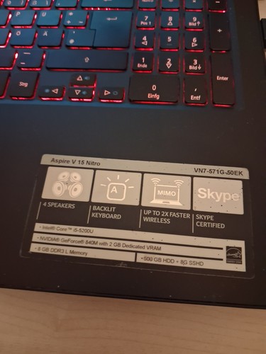 Acer aspire nitro 6 - aspire, 15,6"
