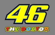 2 x Aufkleber Startnummer 46