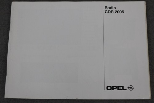 Opel radio cdr 2005 - opel,