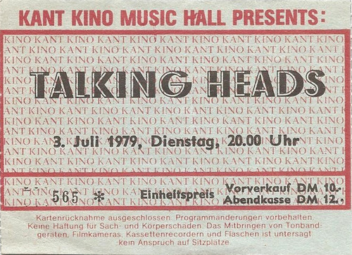 Talking heads concert 1979 - talking, in