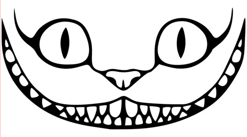 Alice grinsekatze gesicht - alice,