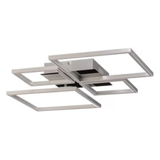 Briloner LED-Deckenleuchte Frame  4-flammig aluminium Deckenlampe Lampe Leuchte