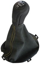 FÜR AUDI TT/TTS  8J 06-2014 5 GANG  ALCANTRA LEDER SCHALTKNAUF SCHALTSACK GELB