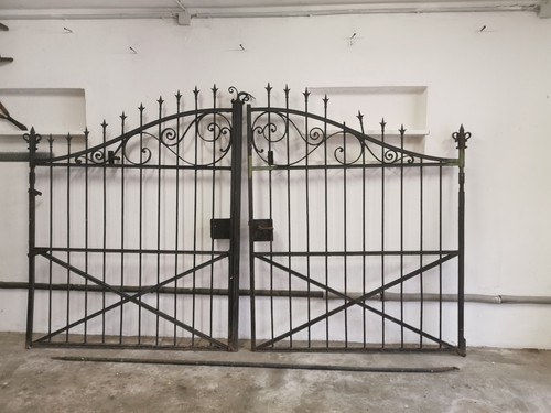 Gartentor mit zaun eisen antik - mit,