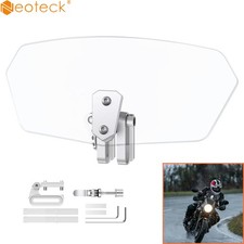 Motorrad Windschild Spoiler Clip-On Windschutzscheibe Universal Transparent