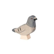 Holztiger Holzfigur Vogel Taube Holzspielzeug