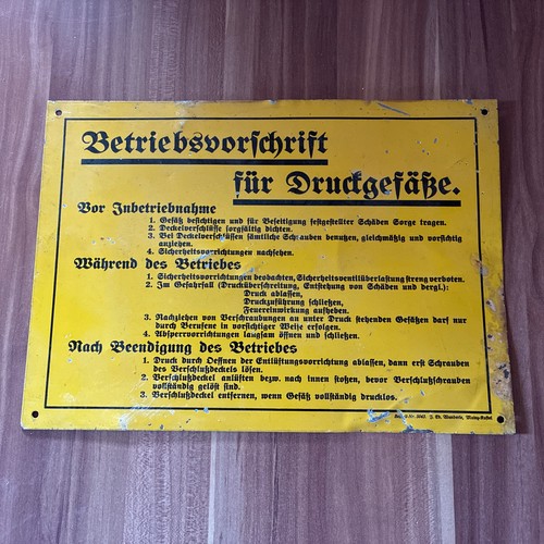 Original altes blechschild - altes,