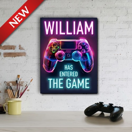Personalisiertes gamer schild - personalisiertes, gamer-schild