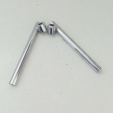 Universal Motorrad Moped Lenkerstummel Lenker Stummellenker Satz Paar Chrom 2