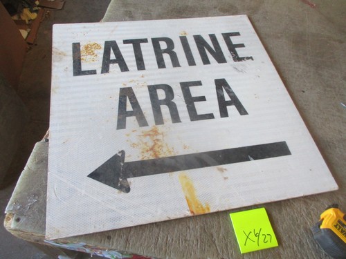 Used alum sign 24x24 - alum, 24x24"