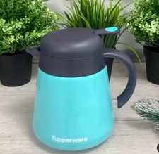 Tupperware Cool & Hot Isolier- Thermoskanne 800ml in türkis "Rarität"