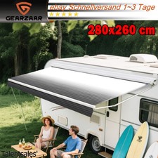 Sonnensegel Wohnwagen 280x260 cm Wohnmobil Markise Vordach Bus Campingplane RV