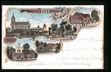 Lithographie Berum, Schloß