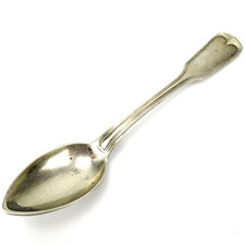 Kaffeelöffel Silber 800 Augsburger Faden Grafenkrone & Wappen Österreich-Ungarn