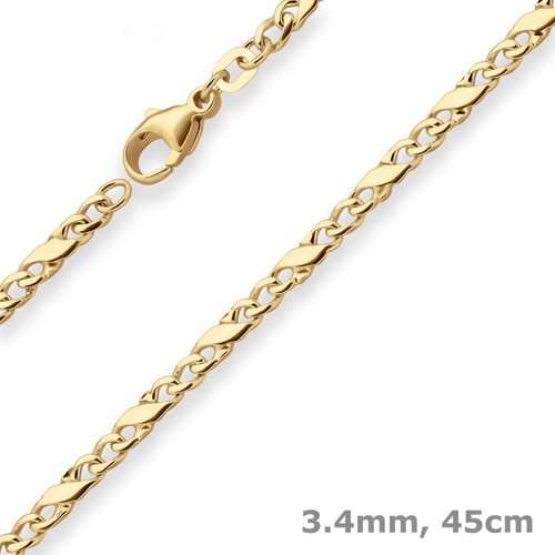 4mm dollarkette goldkette - 3,4mm,