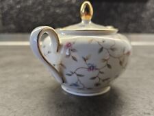 BAVARIA ELFENBEIN Porzellan ZUCKERTOPF Blumen Ranken, Zuckerdose, RAR***