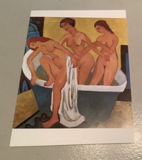 1 Postkarte, Badende Frauen