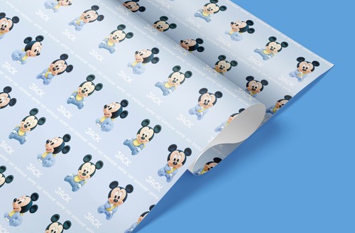 Geschenkpapier baby mickey - baby,