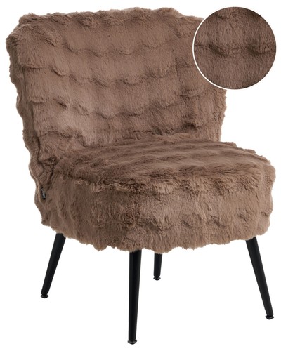 Bequemer sessel aus kunstfell - bequemer,