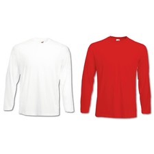 2er FRUIT OF THE LOOM SHIRT LONGSLEEVE VALUEWEIGHT LANGARM LONG SLEEVE T-SHIRT