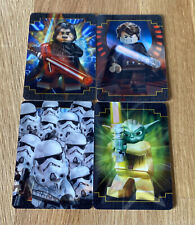Lego Star Wars Sticker - alle 4 exklusiven 3D-Karten 