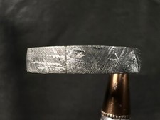 GIBEON Meteorit Ring - Größe 14,5 - Meteorit Ring Herren, Ehering, A 51229