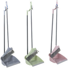 2tlg Kehrgarnitur Kehrschaufel mit langem Stiel Kehrbesen Kehrset mit Gummilippe