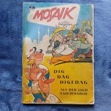 Mosaik Heft Nr 1 AUF DER JAGD NACH DEM GOLDE von 1955 H. Hegen ORIGINALHEFT!!!