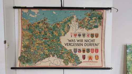 Schulwandkarte ddr schlesien - schulwandkarte,