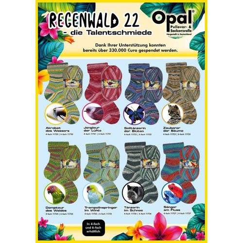 Opal rainforest 4 - opal, 4-fädig