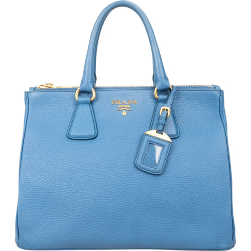 Prada blue vitello - prada, daino