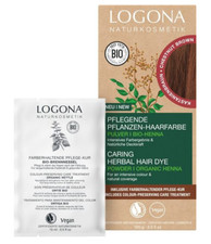 LOGONA PFLANZEN-HAARFARBE PULVER KASTANIENBRAUN, Pflege-Kur, neu