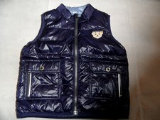 STEIFF schöne Wendeweste Daunenweste hellblau  dunkelblau Gr. 104 TOP ST1021
