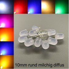 10mm LEDs milchig diffus alle