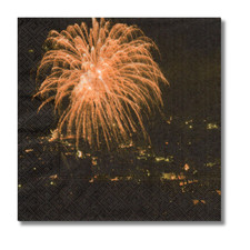 4 Motivservietten Feuerwerk