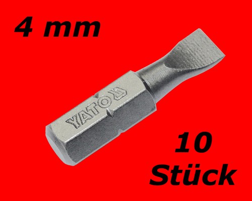Profi schlitz bits - 10, 4-mm