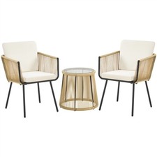 3tlg rattan balkonset - 3tlg.rattan,