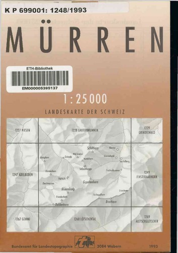 Mürren landeskarte der - mürren.,
