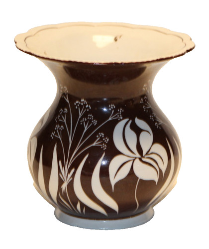 Dekorative vase handbemalt - -,