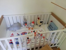 Paidi Kira Babybett inkl. Matratze 70x140cm und Sicherheitsset für Kinderbett