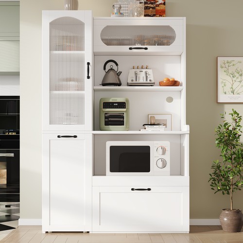 Küchenschrank weiß 98x40x177 - küchenschrank,
