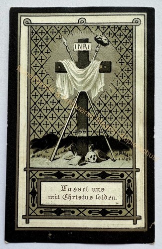Orig sterbebild andachtsbild - orig.,