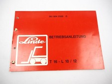Linde T16 L10 L12 Elektro