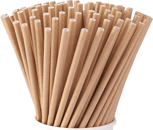 Papierstrohhalme 100 stück - papierstrohhalme,